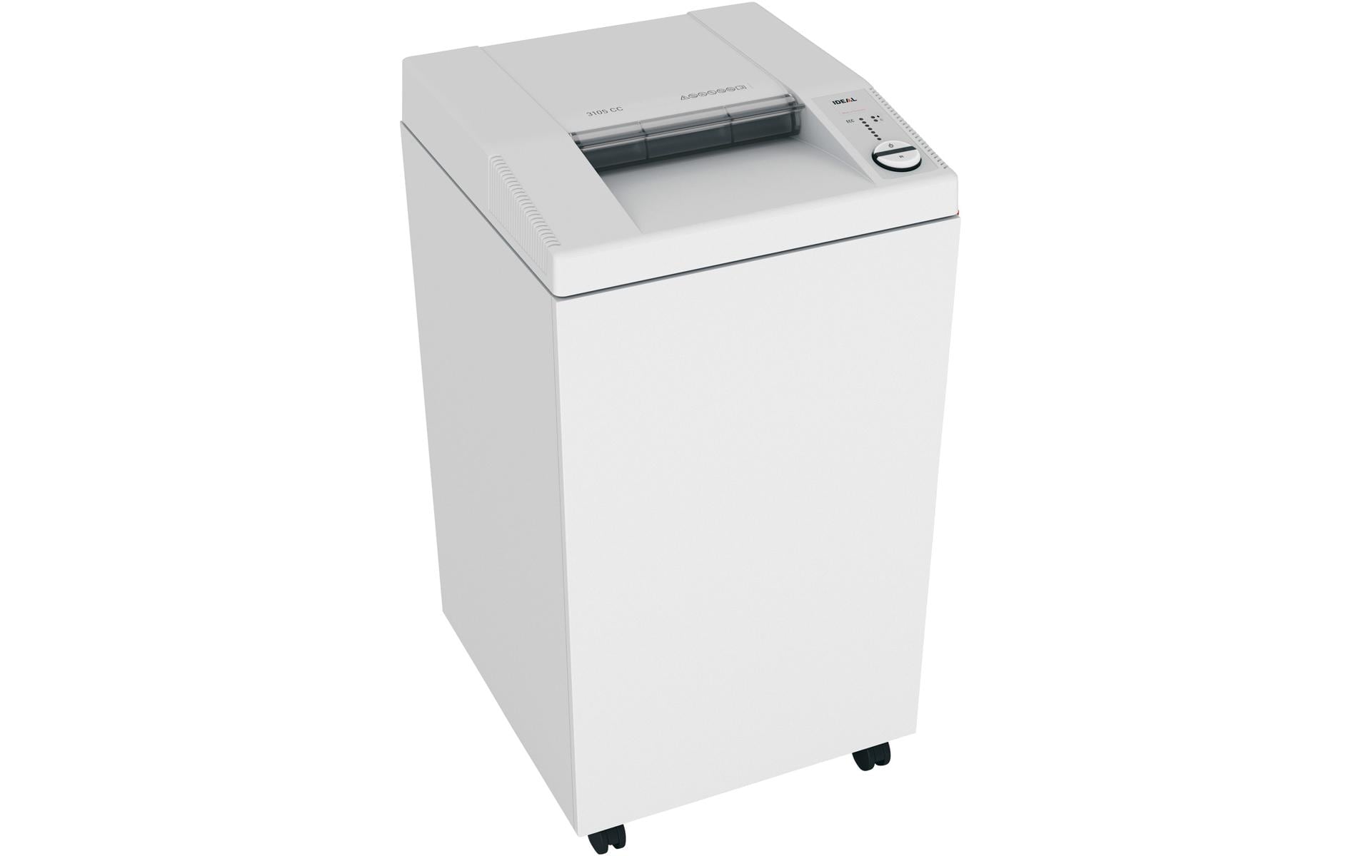 Ideal 3105SMC – Aktenvernichter mit Autofeed, DIN P-7, Mikroschnitt 0,8 × 5 mm, 12 Blatt, 140 l