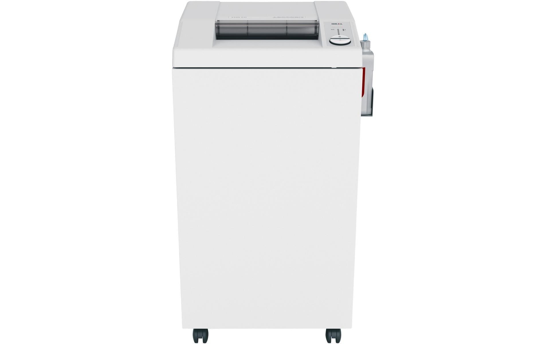 Ideal 3105SMC – Aktenvernichter mit Autofeed, DIN P-7, Mikroschnitt 0,8 × 5 mm, 12 Blatt, 140 l