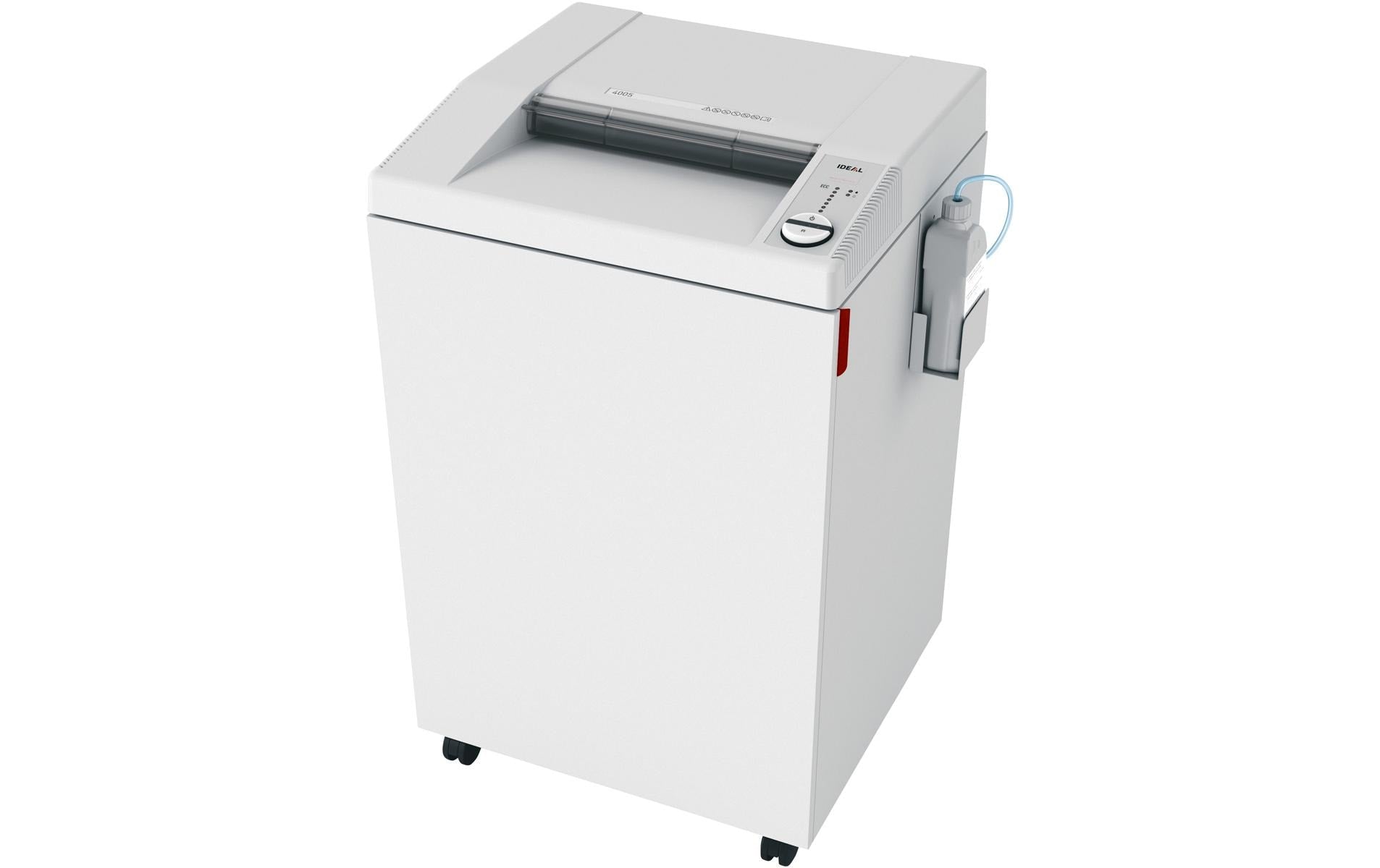 Ideal 4005SMC – Aktenvernichter, DIN P-7, Mikroschnitt 0,8 × 5 mm, 11 Blatt, 165 l, A4, mit Autofeed