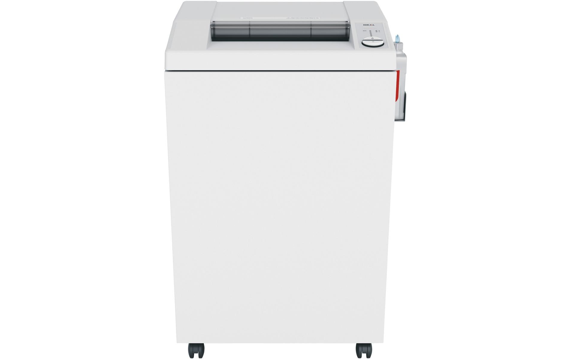 Ideal 4005SMC – Aktenvernichter, DIN P-7, Mikroschnitt 0,8 × 5 mm, 11 Blatt, 165 l, A4, mit Autofeed