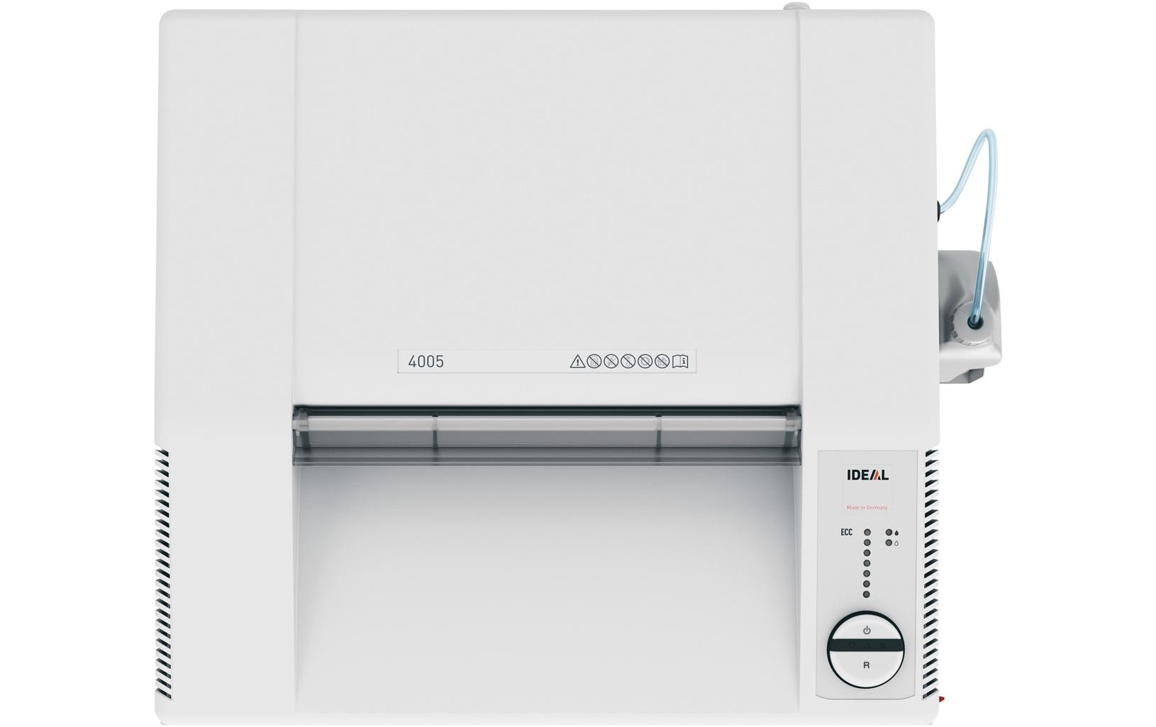 Ideal 4005SMC – Aktenvernichter, DIN P-7, Mikroschnitt 0,8 × 5 mm, 11 Blatt, 165 l, A4, mit Autofeed