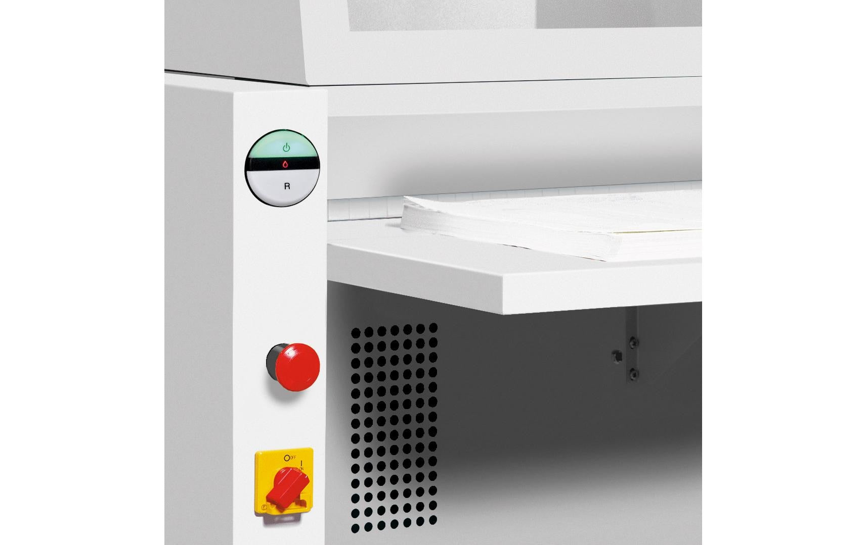 Ideal Aktenvernichter, DIN P-3, Partikelschnitt 6 × 50 mm, 70 Blatt, 230 l, mit Autofeed