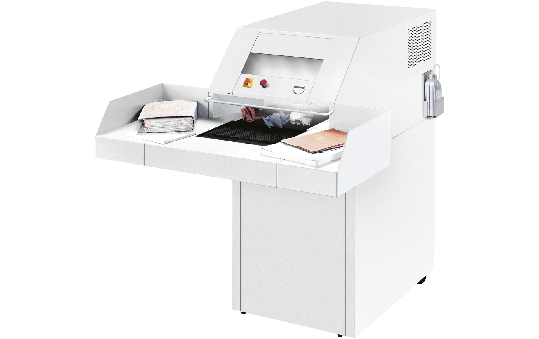 Ideal 4108/6 – Aktenvernichter mit Autofeed 110 Blatt, DIN P-2, Streifenschnitt 6 mm, 300 l
