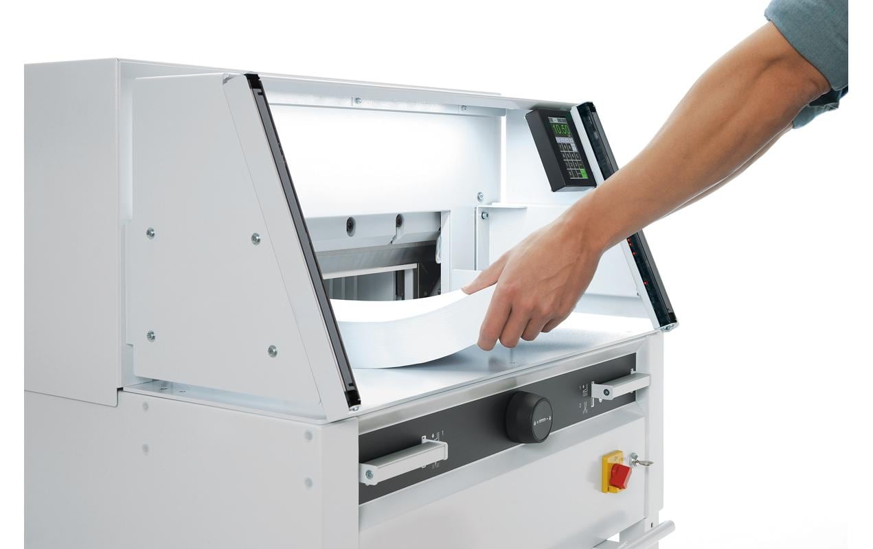 Ideal Hebel-Schneidemaschine 4860 – 475 mm, 800 Blatt, elektrisch