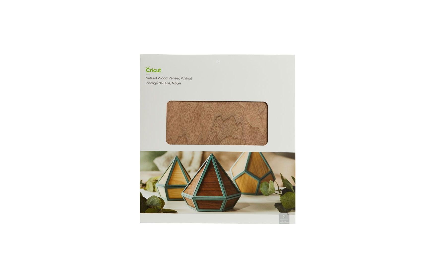 Cricut Holzplatte, Walnuss, 30,5 × 30,5 cm, 0,2 mm, 2 Stk.