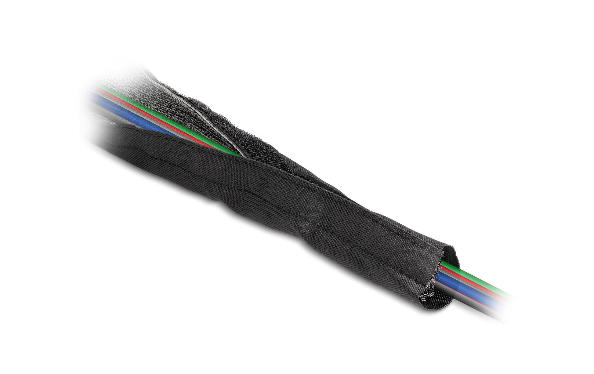 DeLOCK Kabelschlauch – 16 mm × 1,00 m, Kupfer/Polyester, Schwarz, mit Klettverschluss, hitzebeständig, 1er-Pack