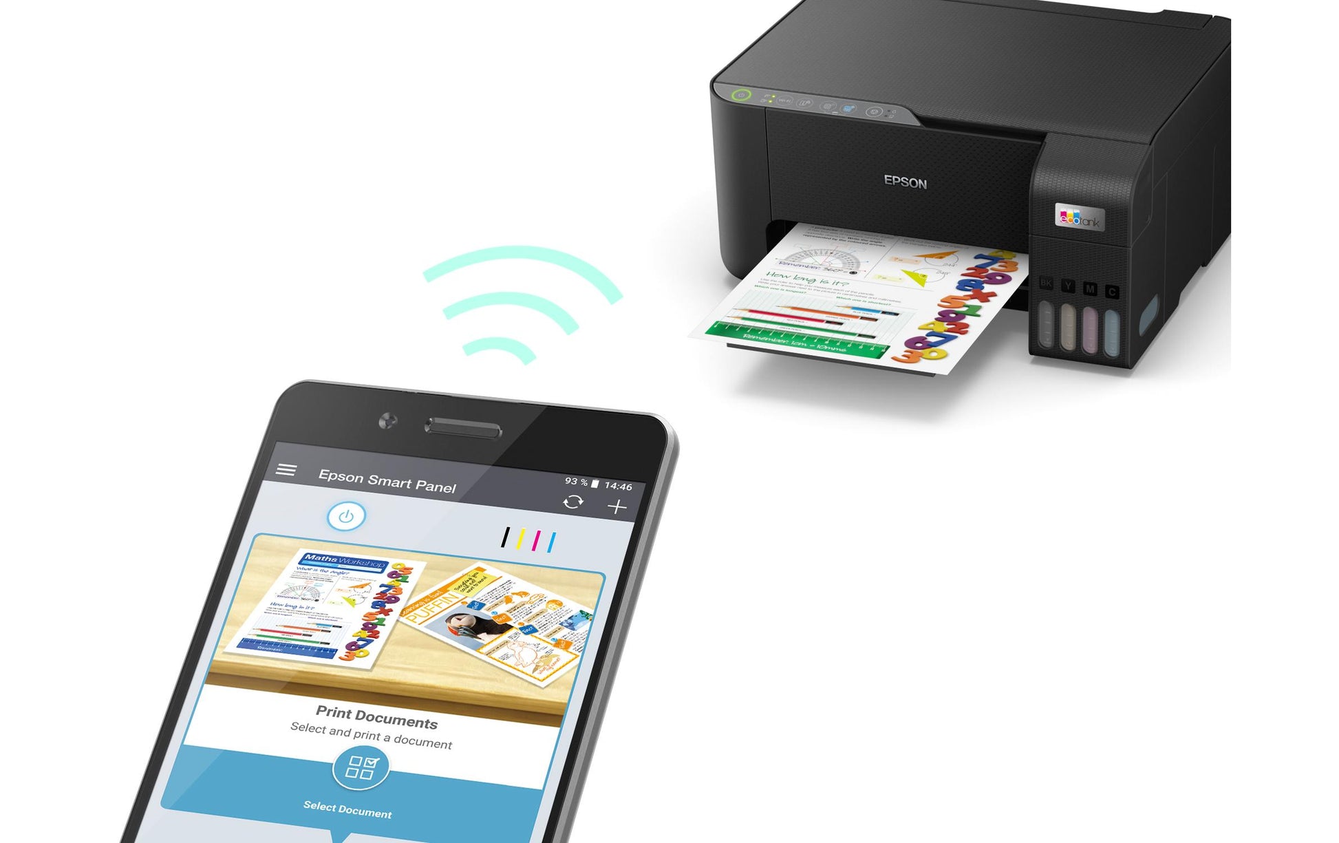 Epson ET-2860 – Farbiges Tintenstrahl-MFP A4, 3-in-1 – USB/WLAN – 33 S./Min. S/W, 15 S./Min. Farbe