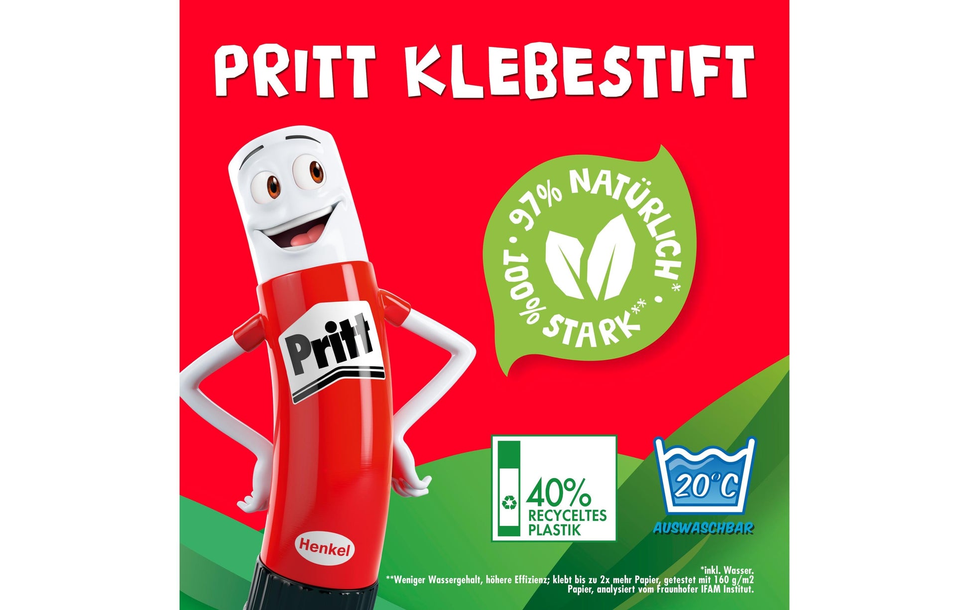 Pritt Klebestift – 10er-Pack à 11 g, für Papier, Karton, Stoff