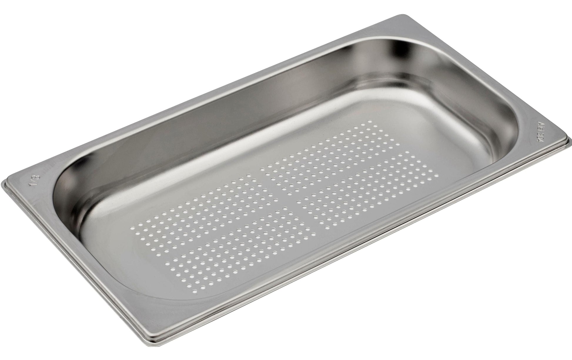 Inox GN-Behälter, 32,5 × 32,5 × 4 cm, Edelstahl, silber