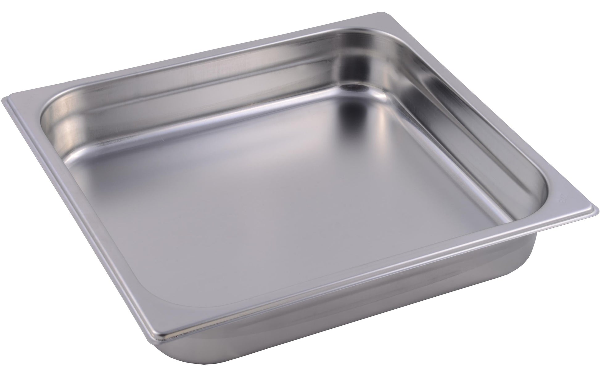 Inox GN-Behälter 2/3, 32,5 × 35,4 × 6,5 cm, Edelstahl