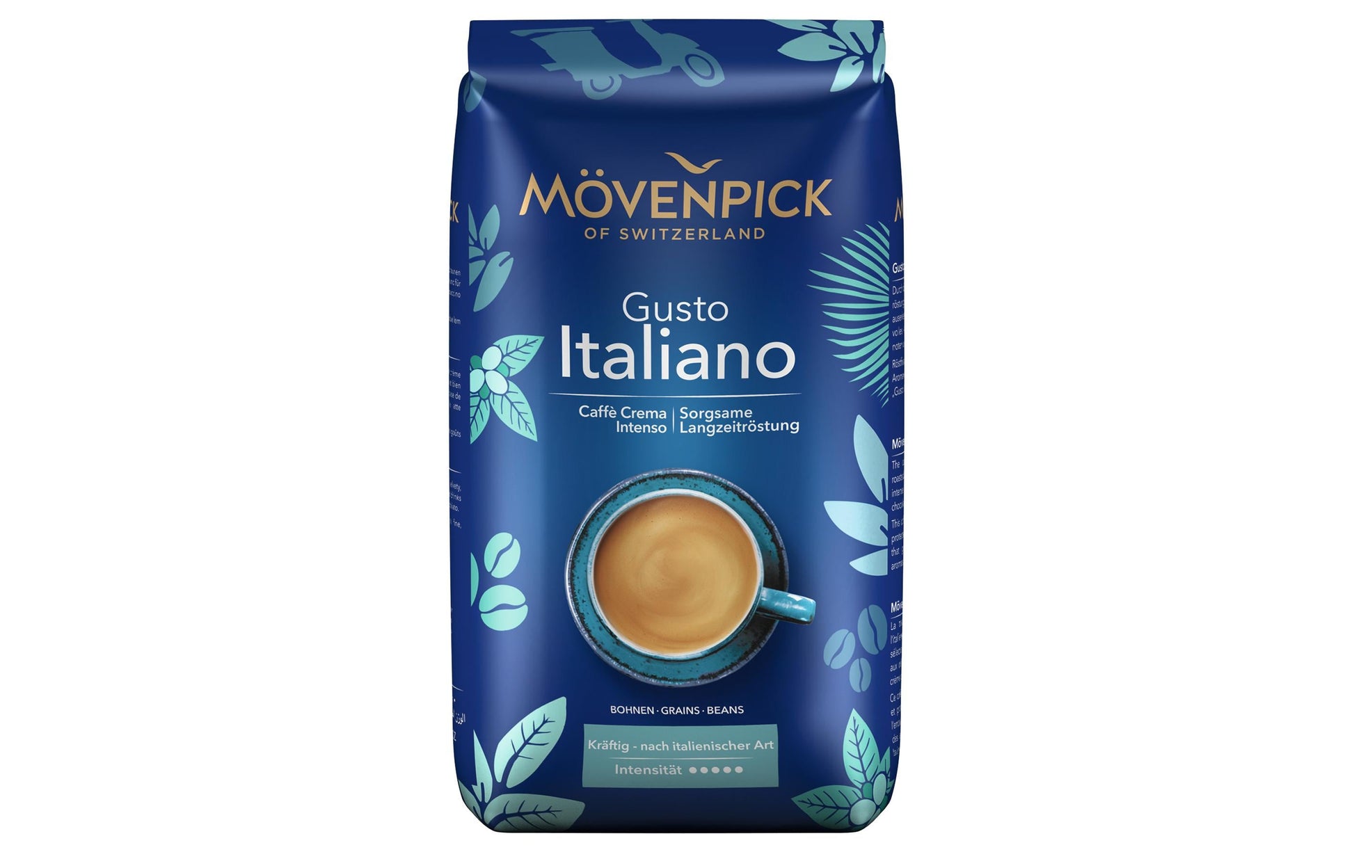Mövenpick Gusto Italiano – Bohnenkaffee – Café Crème, Intensität 5, 1 kg