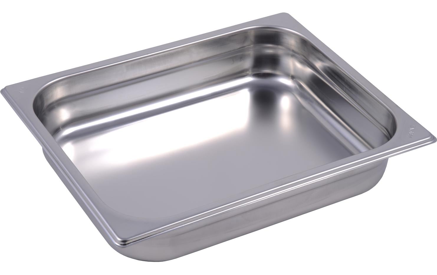 Inox GN-Behälter 1/2, 32,5 × 26,5 × 6,5 cm, Edelstahl