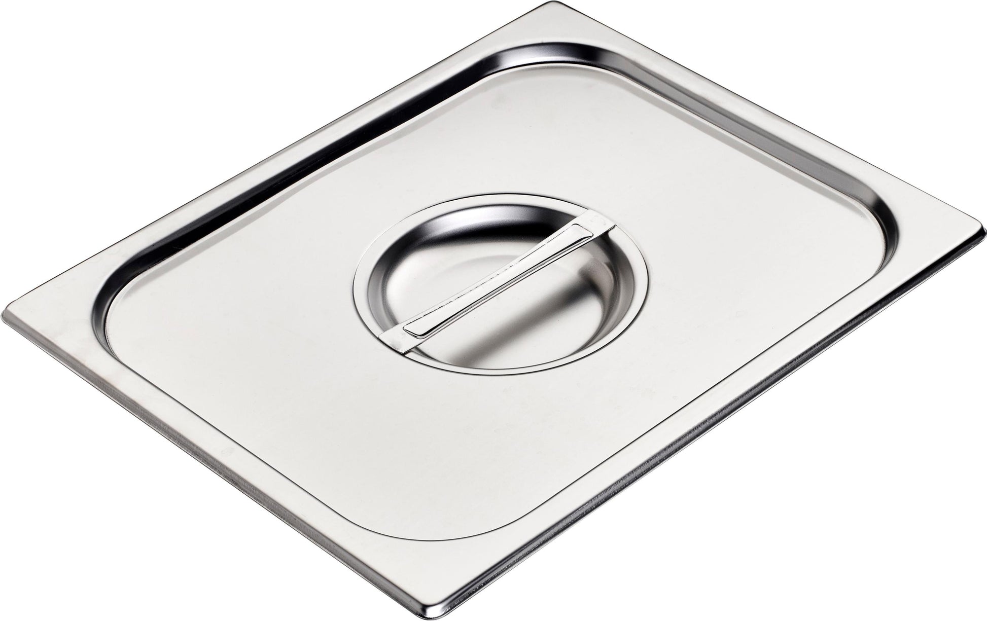 Inox Deckel – 26,5 × 32,5 × 2,0 cm, Edelstahl, Silber, spülmaschinenfest, für 1/2 GN-Behälter