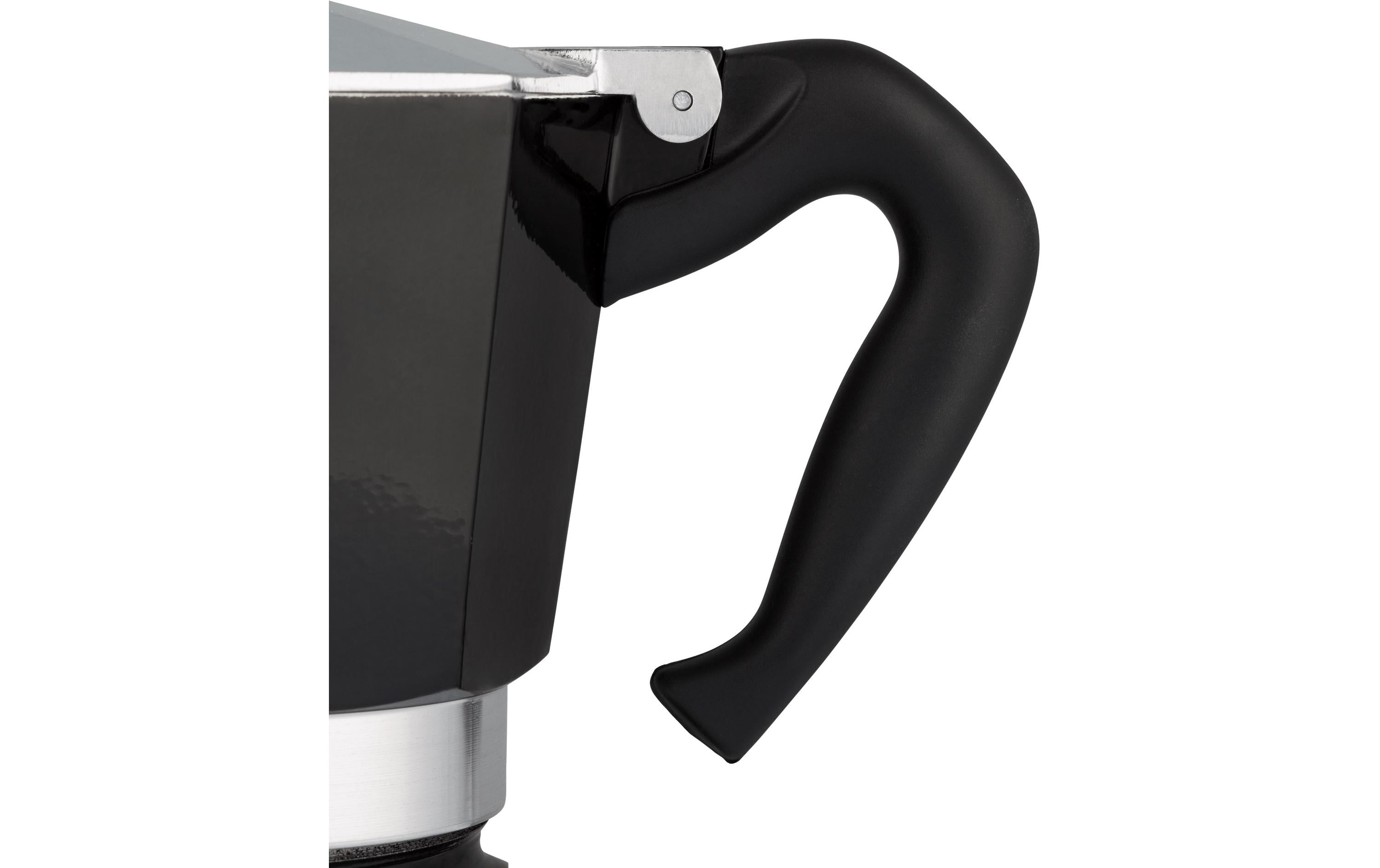 Bialetti Moka Express French Press / Kaffeebereiter – 0,2 l, 3 Tassen, Aluminium, Schwarz