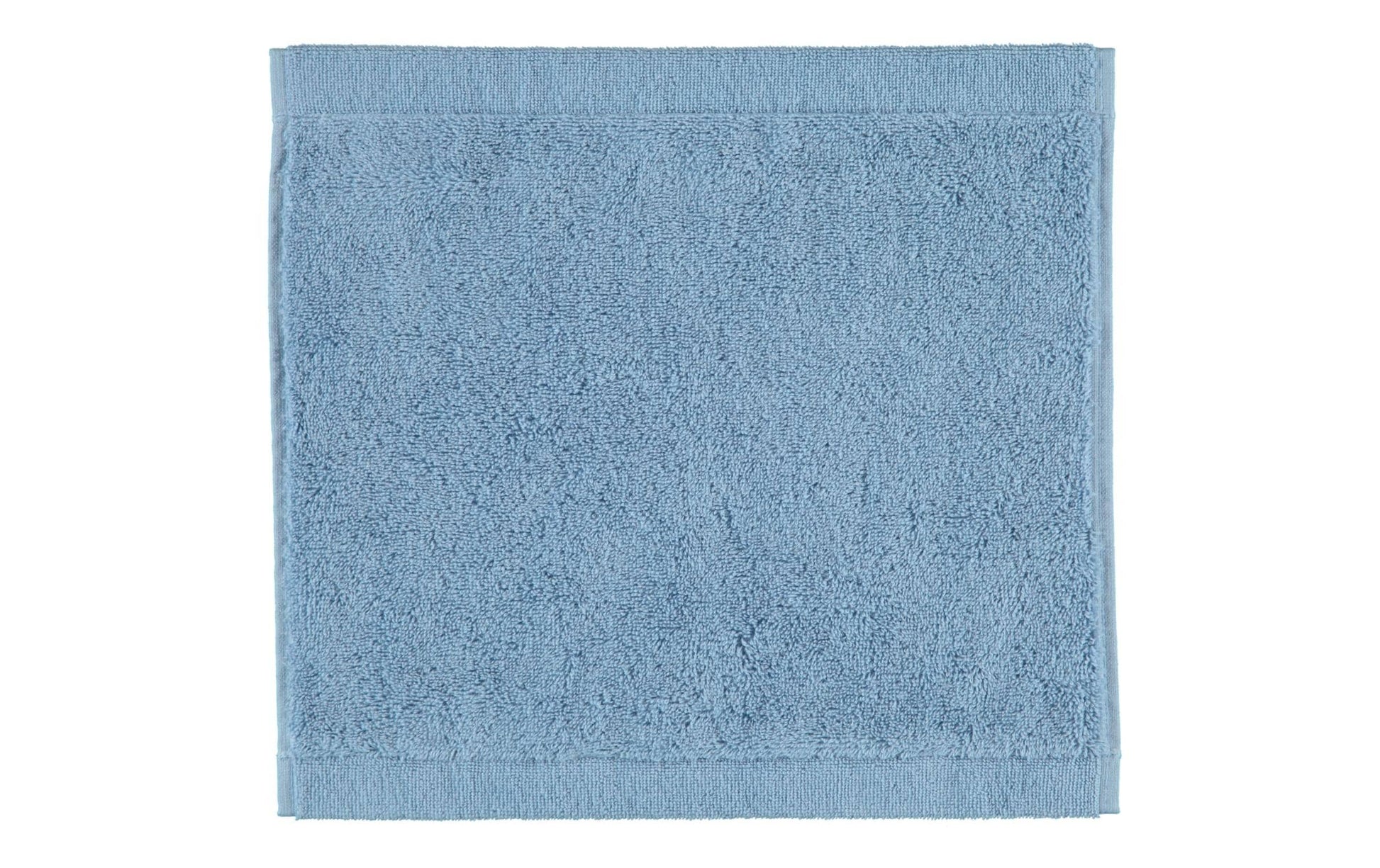 Cawö Waschlappen Lifestyle Uni – 30×30 cm, 100% Baumwolle, Blau