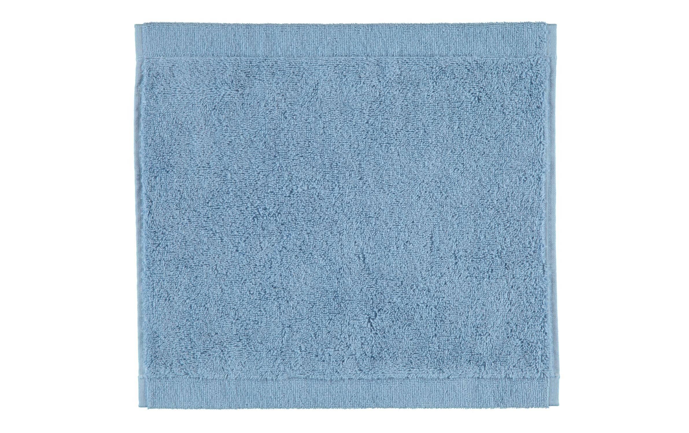 Cawö Waschlappen Lifestyle Uni – 30×30 cm, 100% Baumwolle, Blau