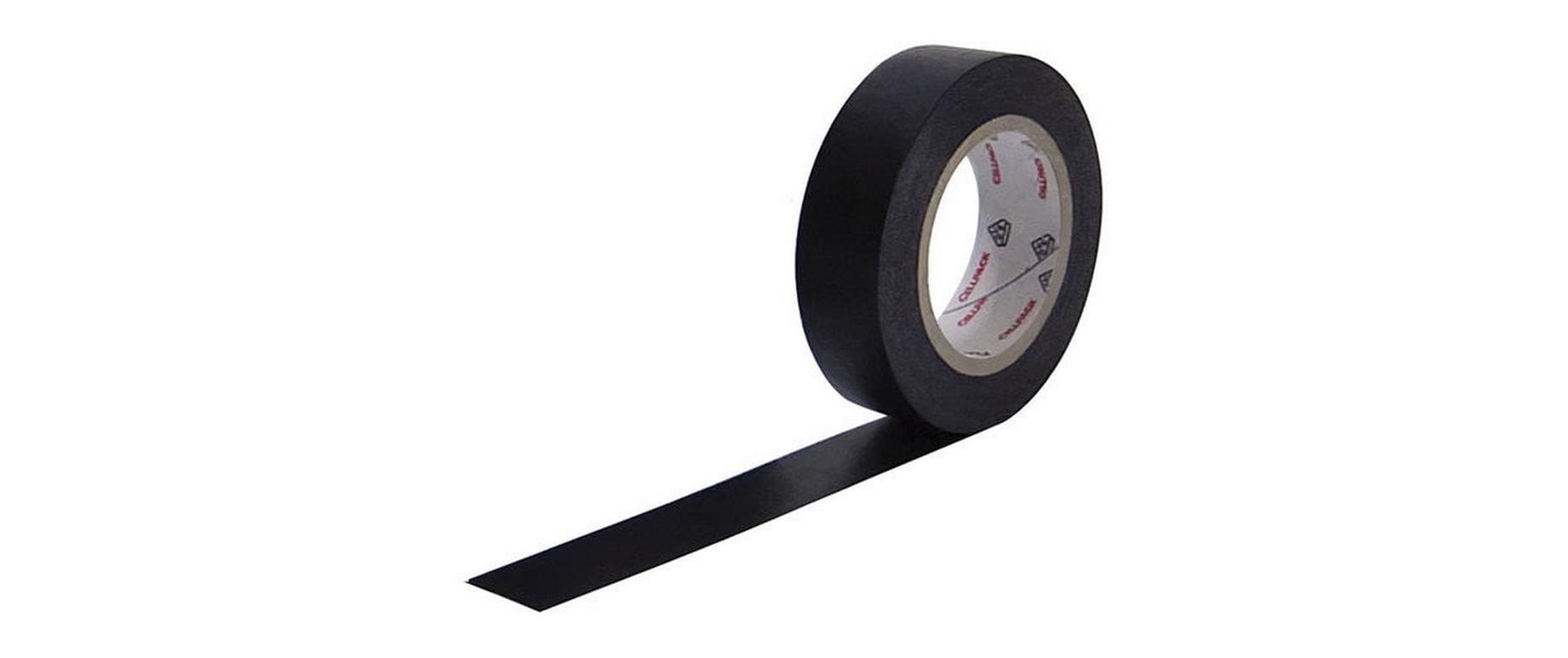 Cellpack Verpackungsklebeband, PVC, schwarz – 30 mm × 25 m – 1 Stück