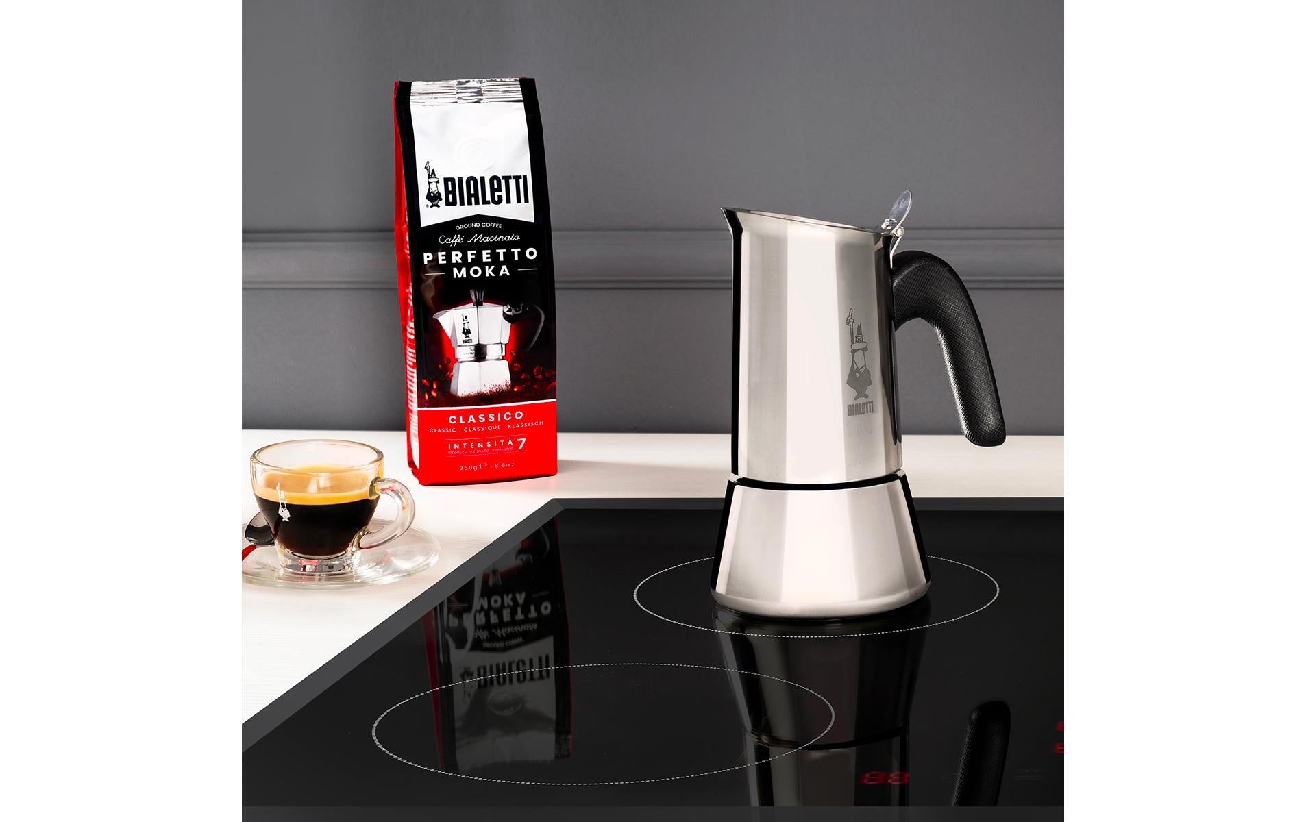 Bialetti Venus French Press / Kaffeebereiter – für Halogen, 0,2 l, 4 Tassen, Edelstahl