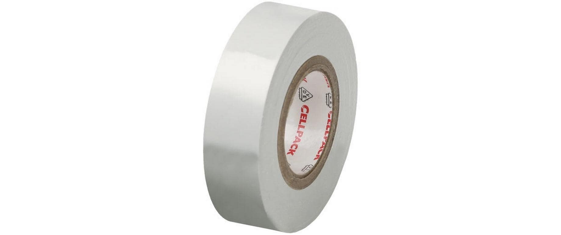 Cellpack Isolierband, 30 mm × 25 m, PVC – weiss