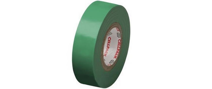 Cellpack PVC-Isolierband, 15 mm × 10 m – grün