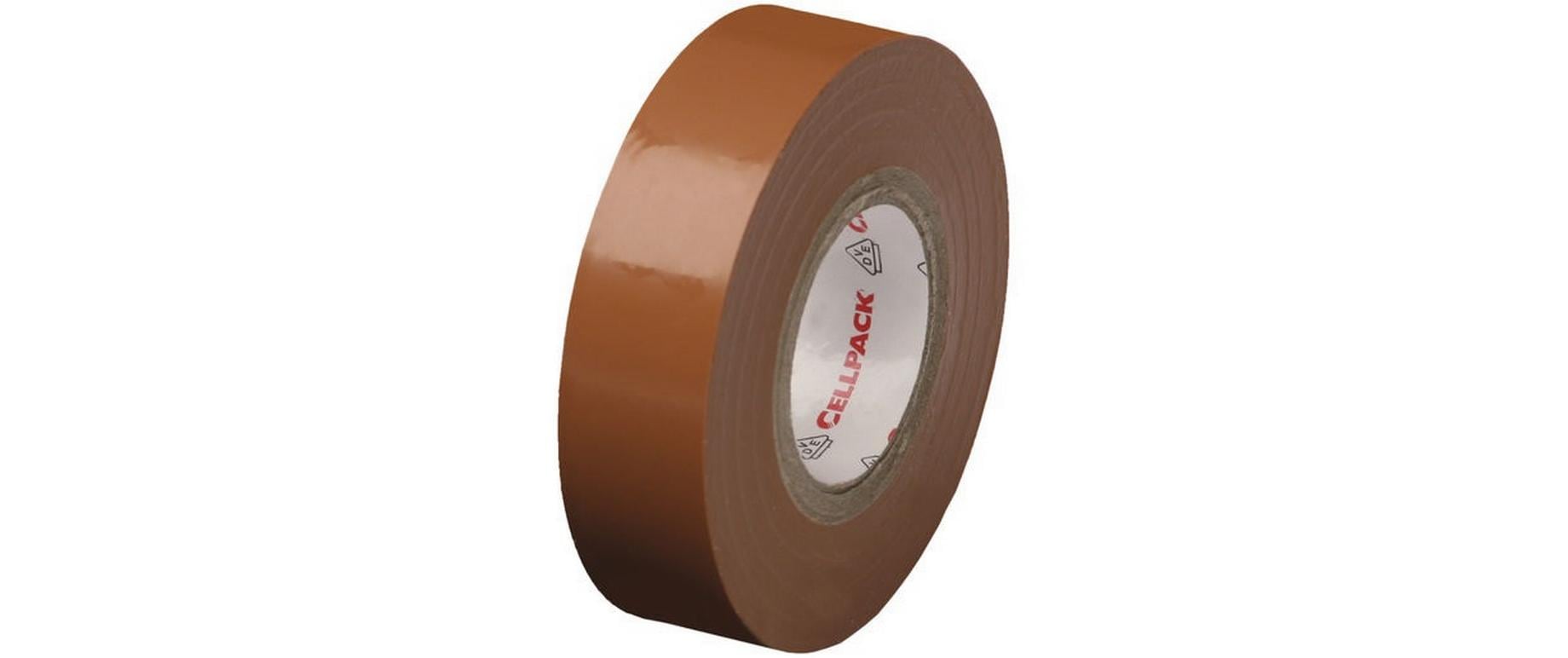 Cellpack Isolierband, 15 mm × 10 m, PVC – braun