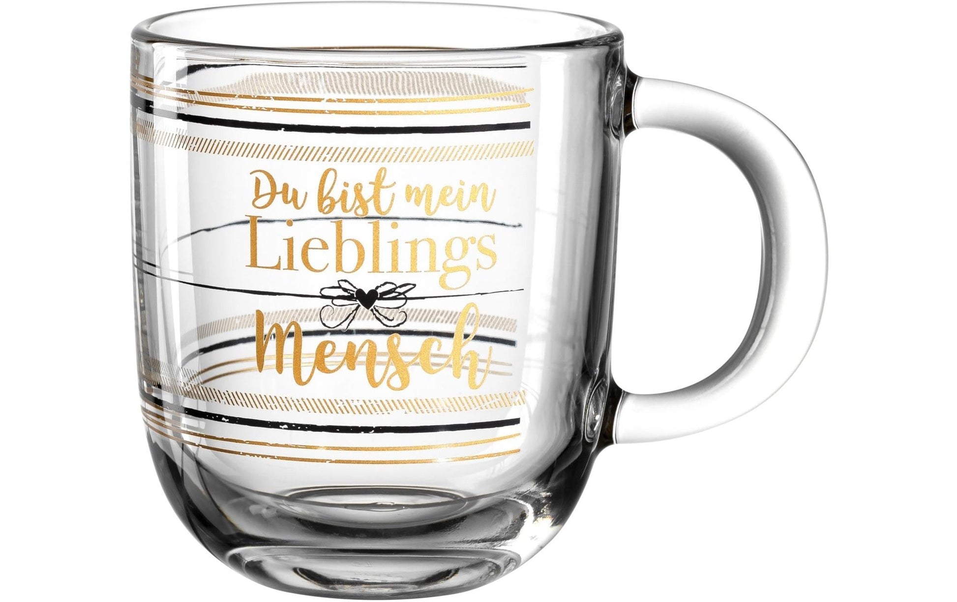 Leonardo Kaffeetasse Emozione – 400 ml, Ø 8,7 cm, Glas, Transparent, spülmaschinenfest, mikrowellengeeignet