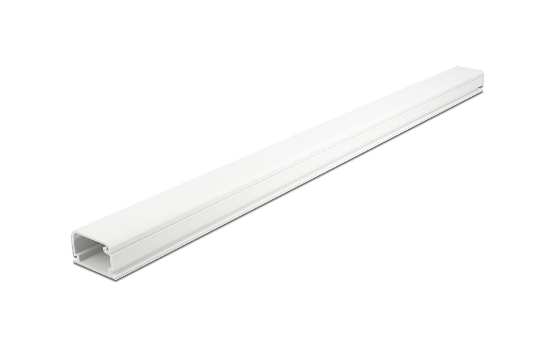 DeLOCK Wandkanal – 35 × 20 mm – 1 m – PVC – Weiss, selbstklebend, 1 Stk.