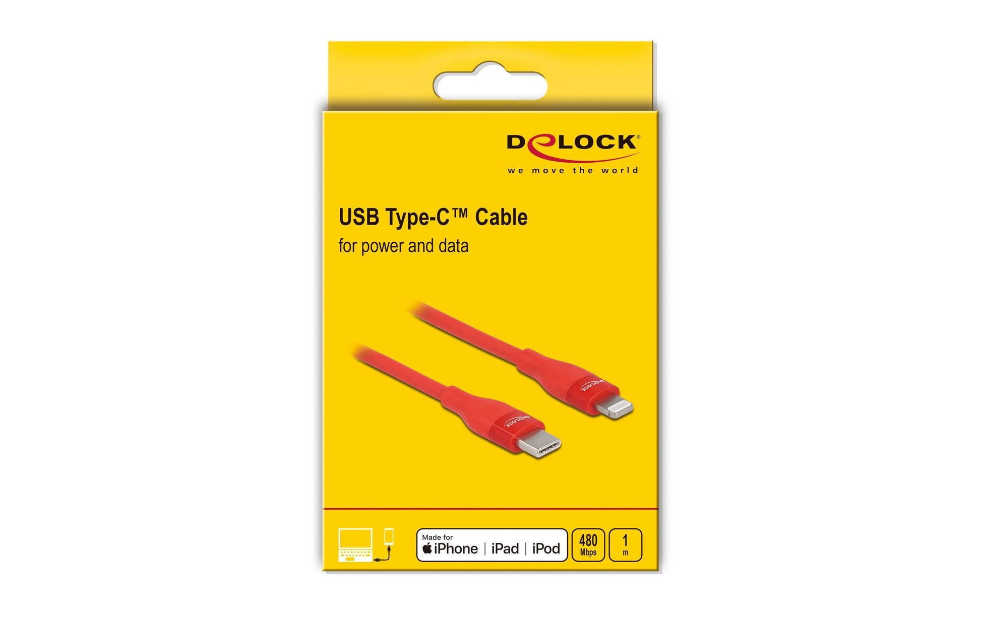 DeLOCK Daten- & Ladekabel – USB-C auf Lightning 1 m, MFi zertifiziert, 27 W – für iPhone/iPad