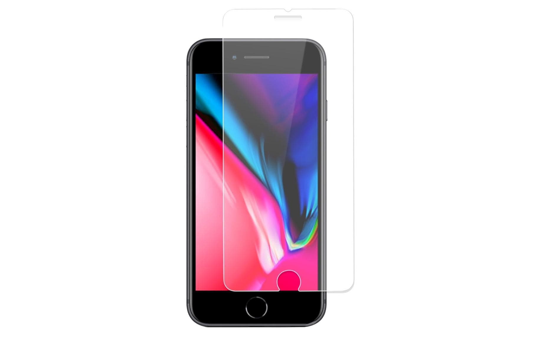 4smarts Displayschutzglas – für Apple iPhone SE (2020)/8/7 – stossfest, anti-fingerprint, Hartglas, 9H
