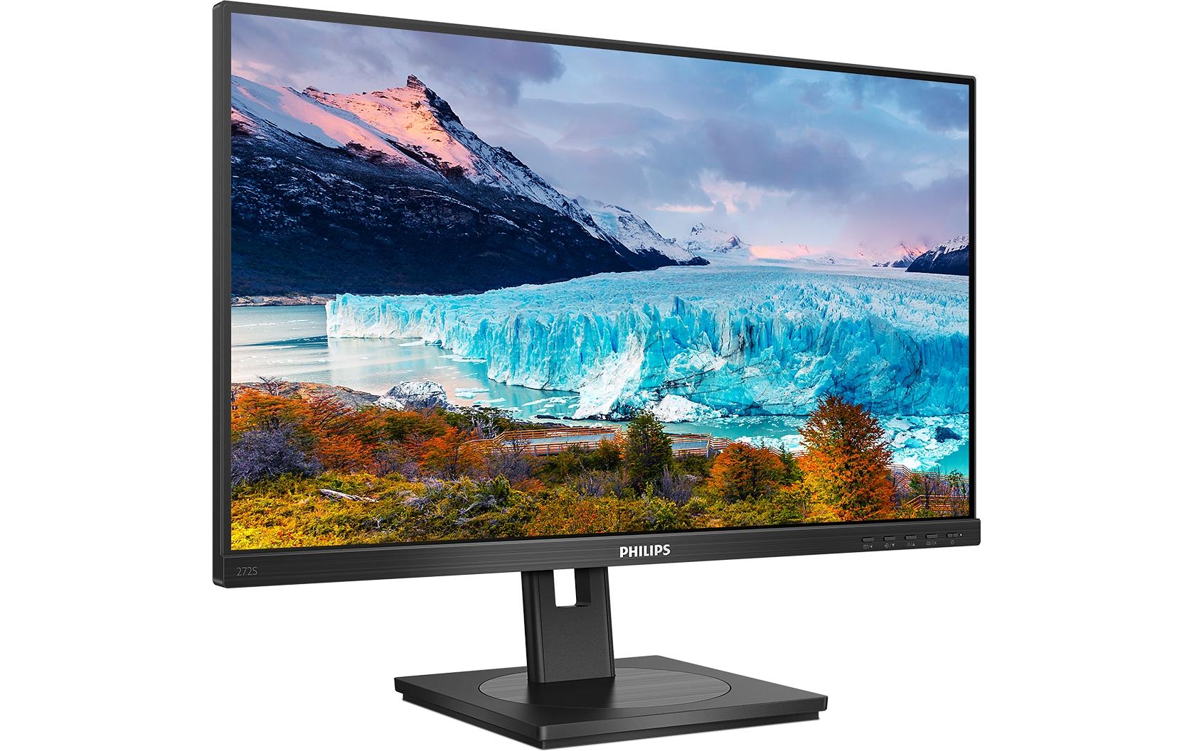 Philips 272S1M/00 – Monitor, 27", 250 cd/m², USB-Hub, Lautsprecher, Adaptive Sync, VESA 100 × 100, schwarz