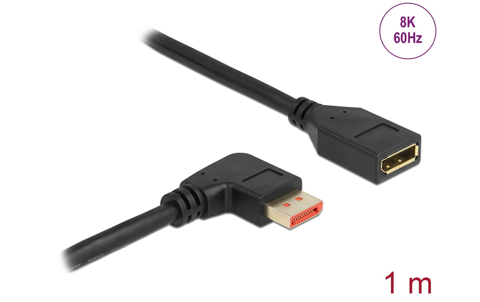 DeLOCK DisplayPort Verlängerung DP 1.4 8K 60 Hz – 1 m