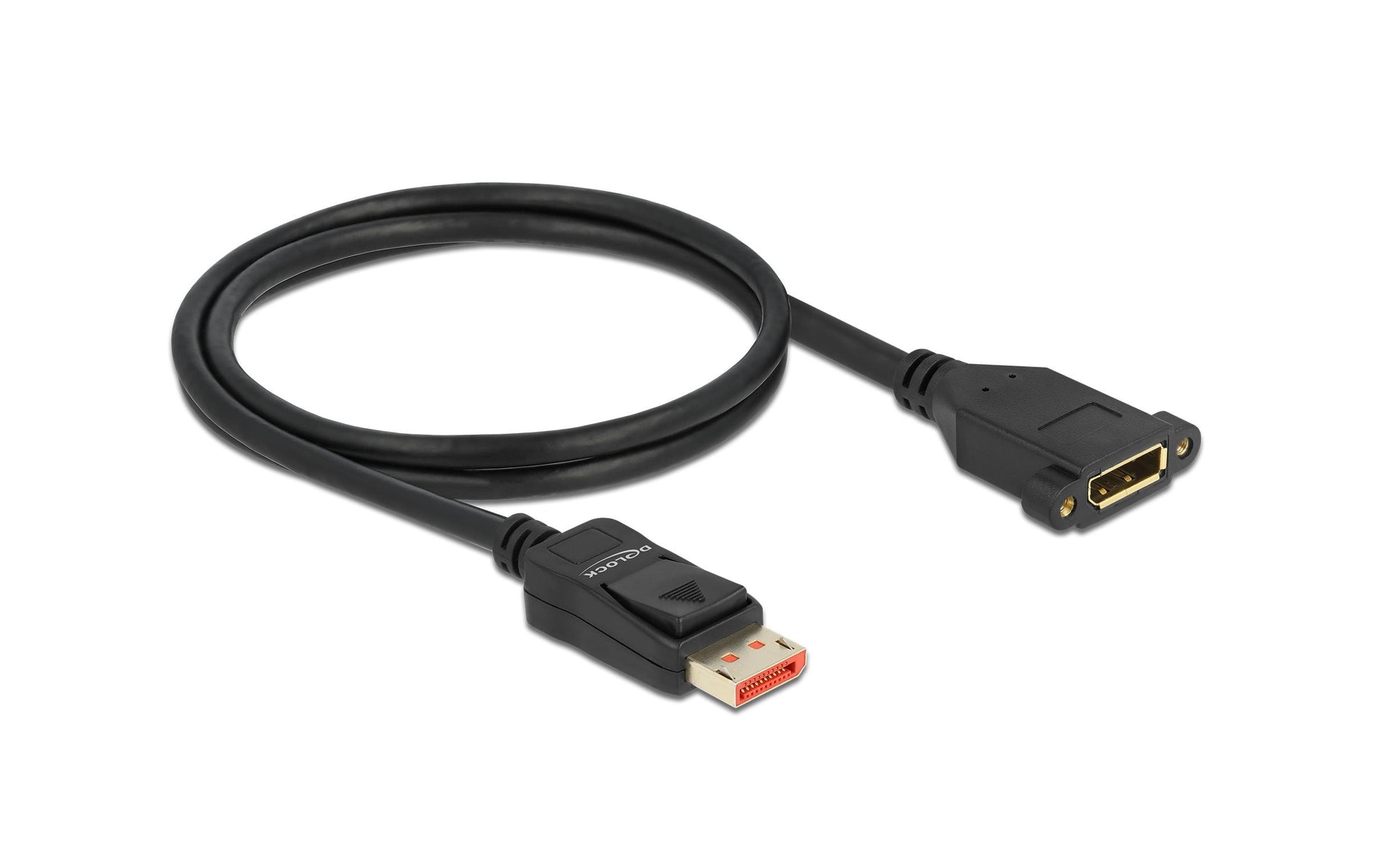 DeLOCK DisplayPort Verlängerung DP 1.4 8K 60 Hz – 1 m – verriegelbar