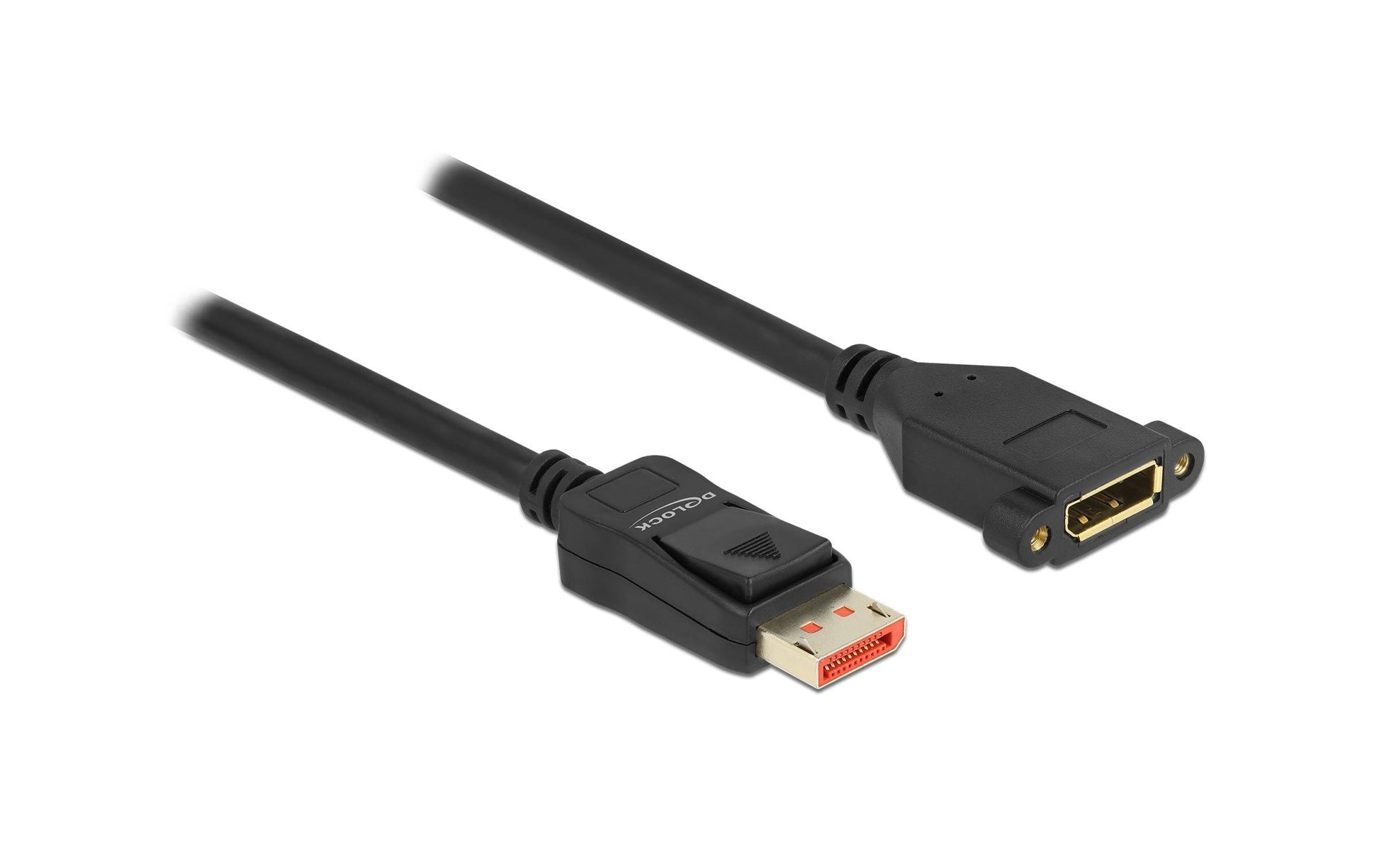 DeLOCK DisplayPort Verlängerung DP 1.4 8K 60 Hz – 2 m – verriegelbar