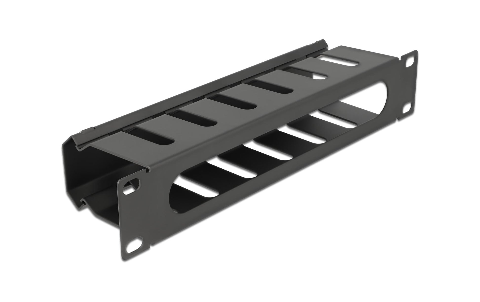 DeLOCK Rangierpanel 19" 1U, 254×70×44 mm, Metall – schwarz