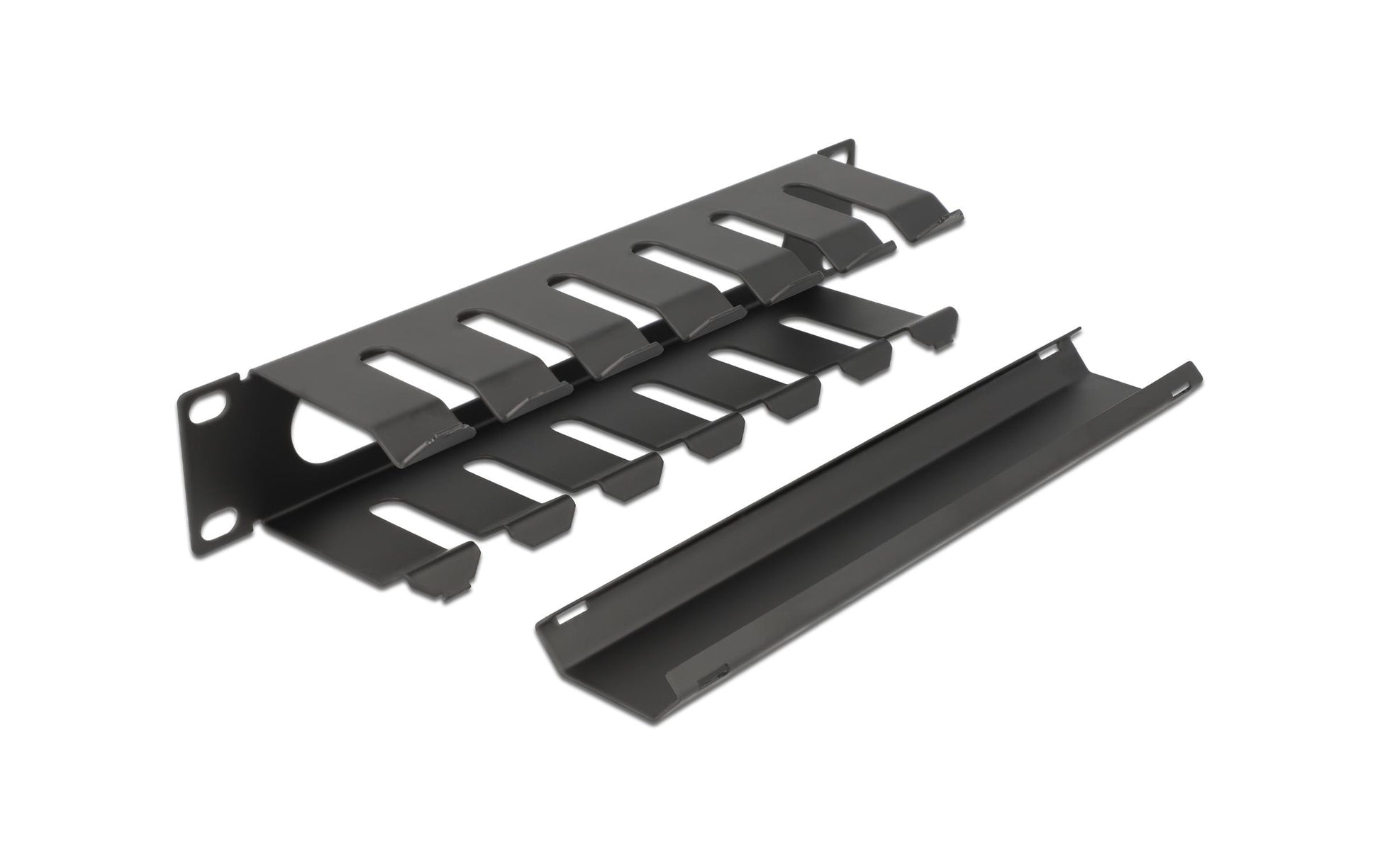 DeLOCK Rangierpanel 19" 1U, 254×70×44 mm, Metall – schwarz