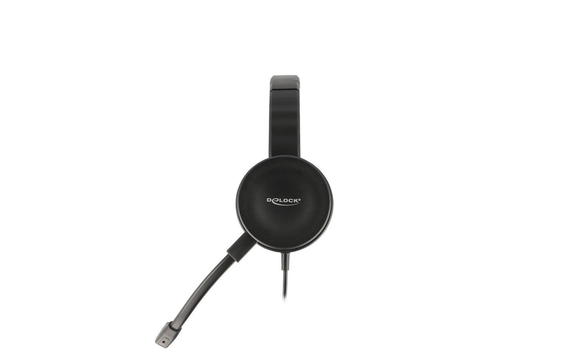 DeLOCK USB Stereo Headset Office-Headset – On-Ear, Stereo, Kabel (USB-A), Schwarz