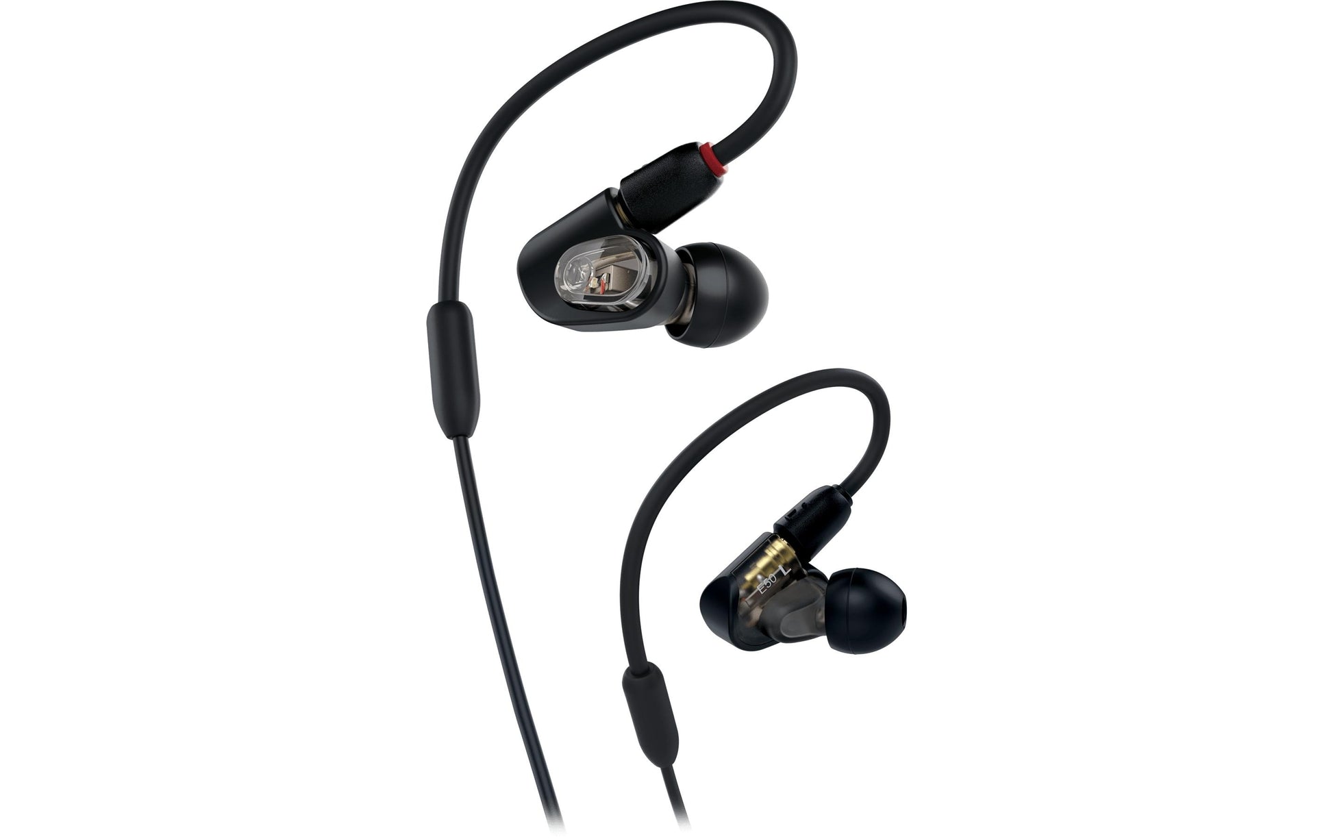 Audio-Technica ATH-E50 – In-Ear Kopfhörer – 3,5 mm Klinke, abnehmbares Kabel – Schwarz
