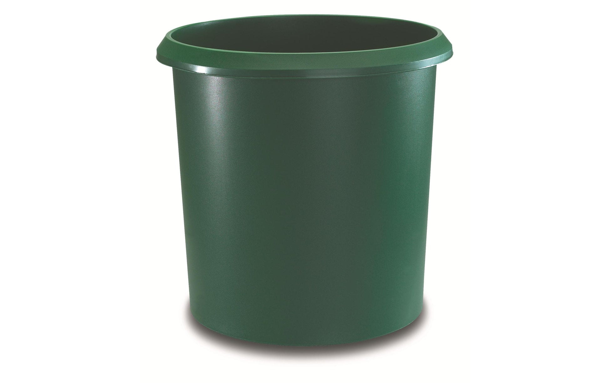 Laufer Papierkorb – 18 l – Kunststoff, rund – grün