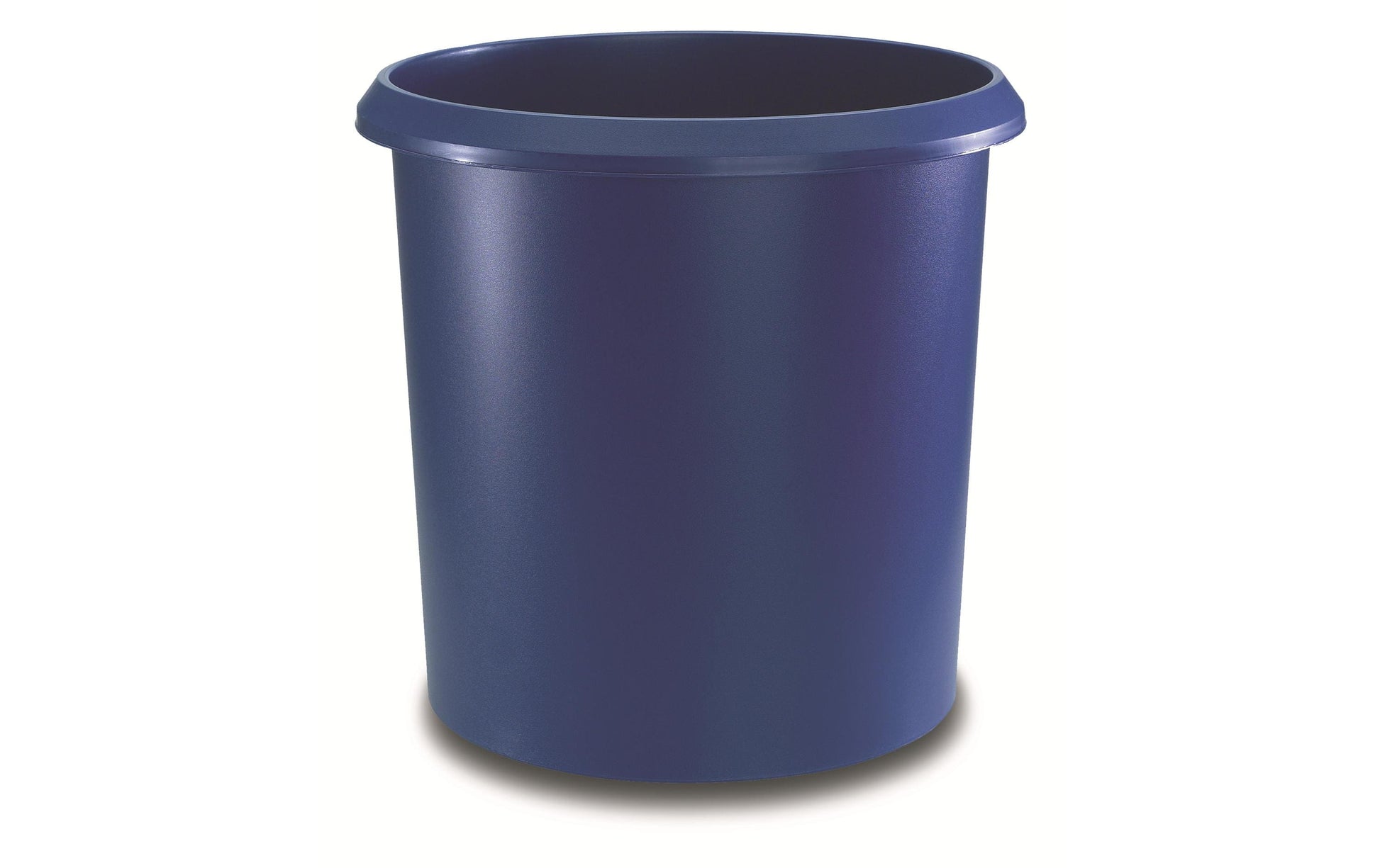 Laufer Papierkorb – 18 l – Kunststoff, rund – blau
