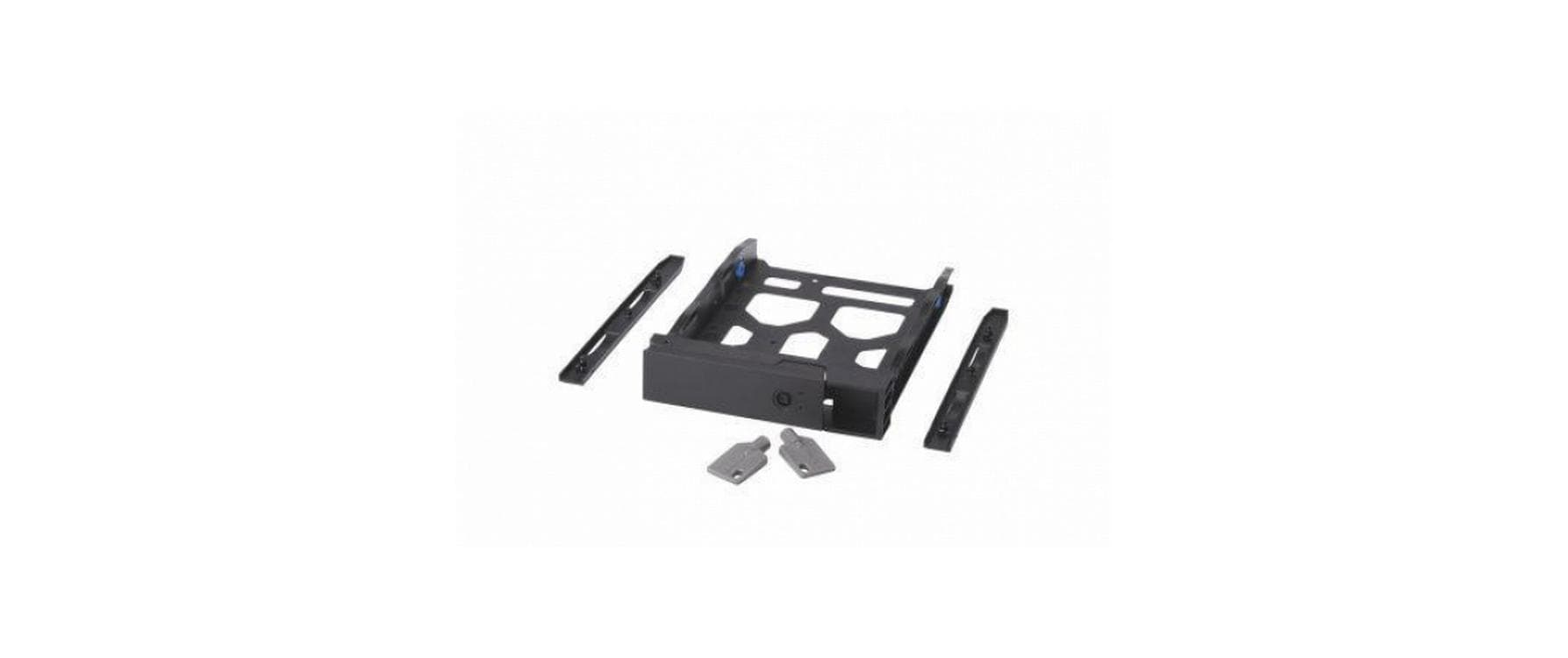 QNAP Speichergerät – HDD-Tray mit Schlüsselschloss, 2 Schlüssel, schwarz, inkl. Schrauben für 2,5" und 3,5"