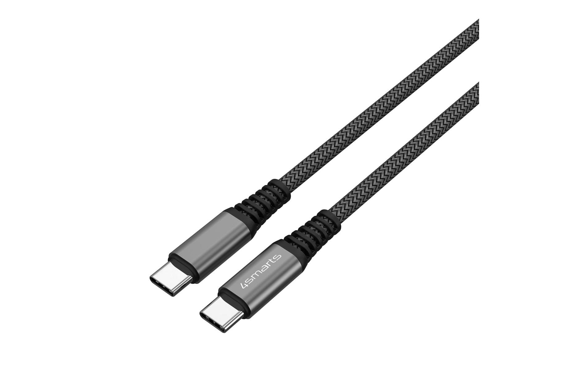4smarts Daten- & Ladekabel – USB-C auf USB-C 3 m, 100 W, geflochten – für USB-C Geräte