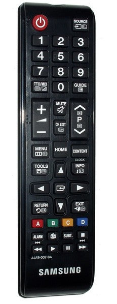 Samsung TV-Fernbedienung AA59-00818A – für UE32D5000PW, UE32D4000NW, UE19D4000NW und andere, IR, schwarz