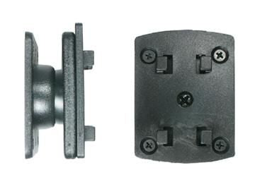 Brodit Montageadapter, neig-/schwenkbar, schwarz