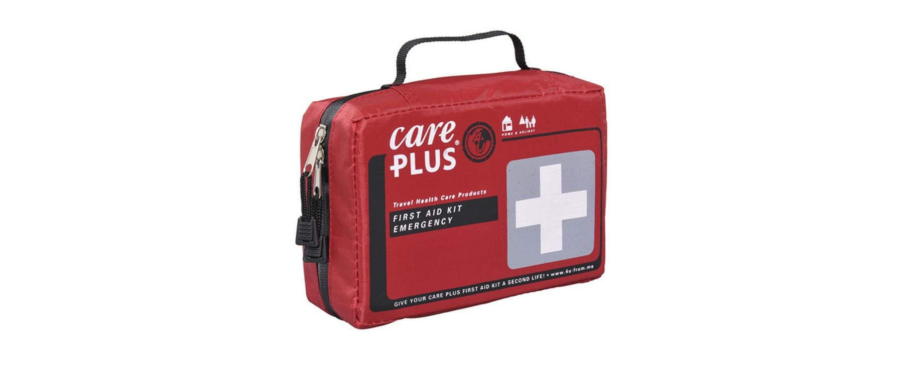 Care Plus Reise-Erste-Hilfe-Set – 59-teilig, Nylon, Rot, 20 × 7 × 14 cm