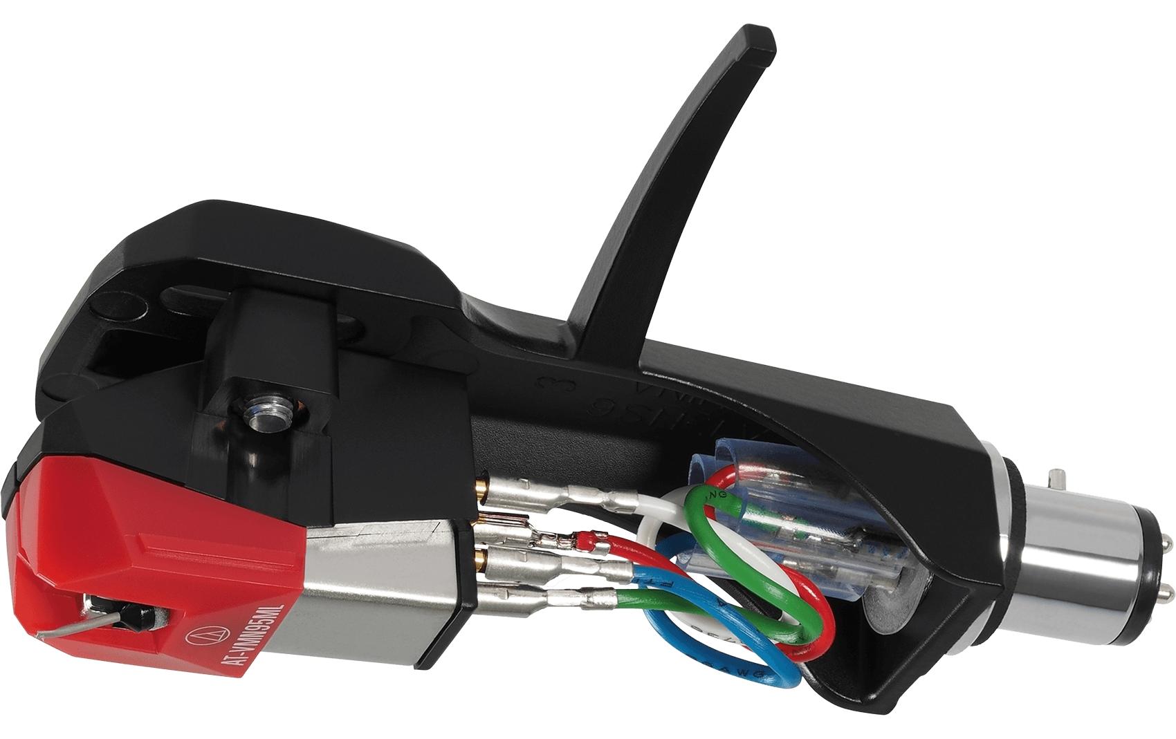 Audio-Technica AT-VM95ML/H – Tonabnehmerkopf, inkl. AT-HS6 Headshell, Silber