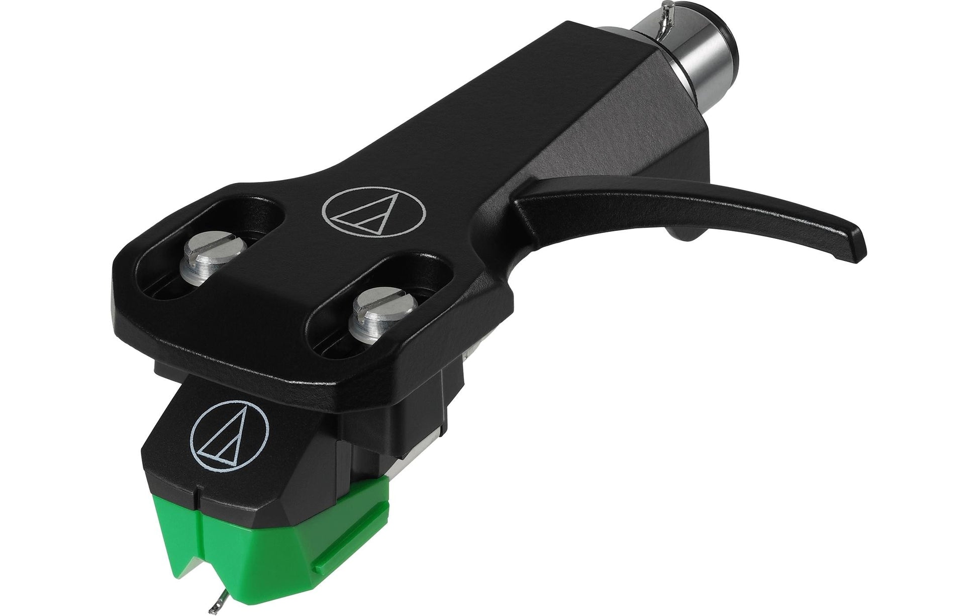 Audio-Technica AT-VM95E/H – Phono-Tonabnehmer (Moving Magnet), 4 mV, inkl. Headshell, Schwarz