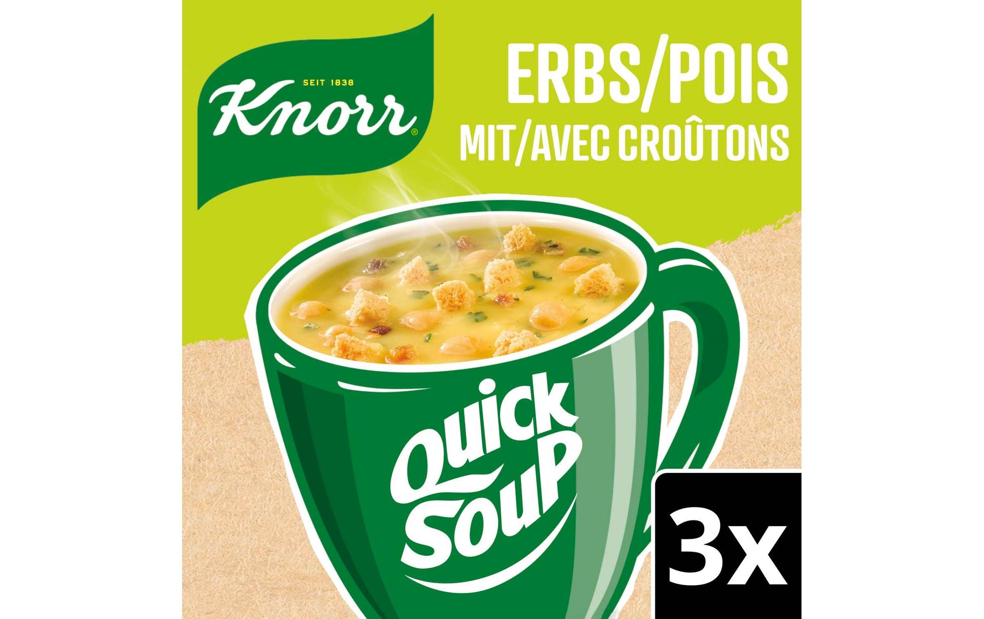 Knorr Erbsensuppe & Croûtons – 62 g