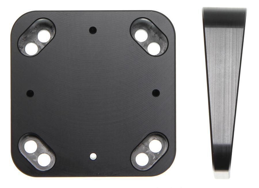 Brodit Montageplatte Winkelig – POS-Halterung, VESA 50×50, 10°