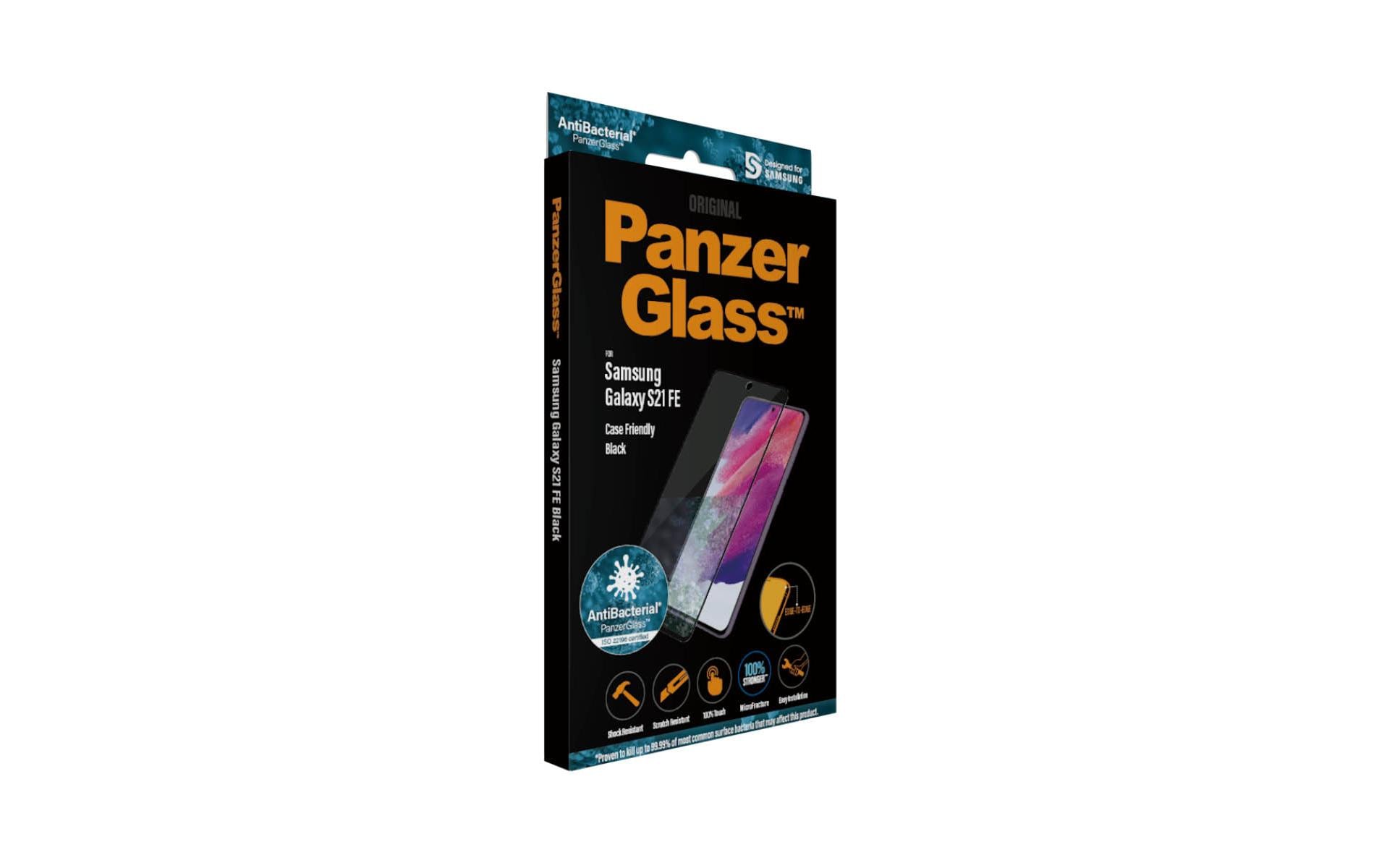 PanzerGlass Displayschutzglas – für Samsung Galaxy S21 FE, Hartglas, Transparent – 1er-Pack