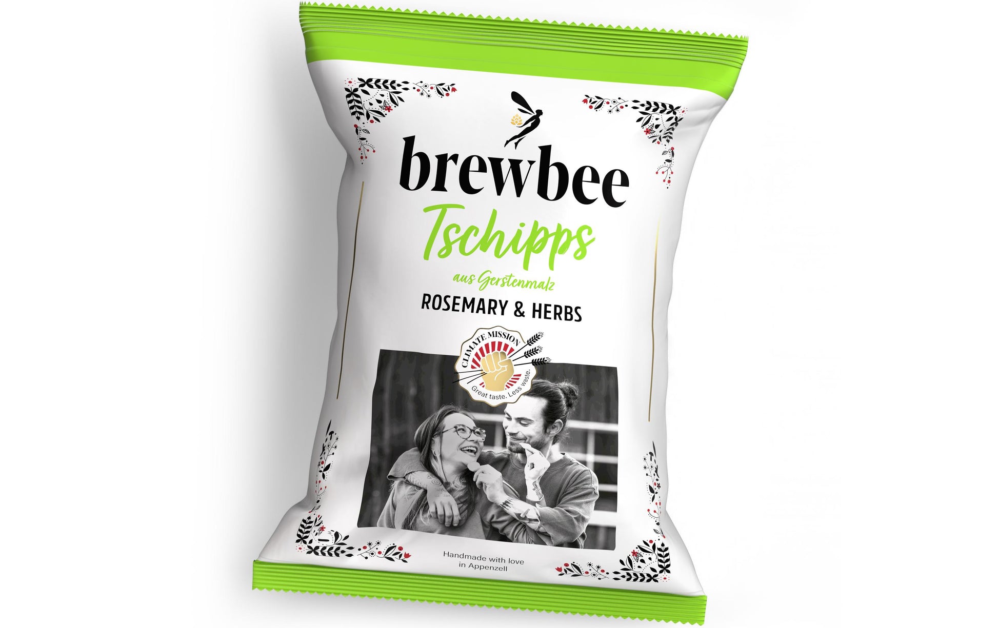 Brewbee Tschipps Chips – Rosmarin & Kräuter – 90 g